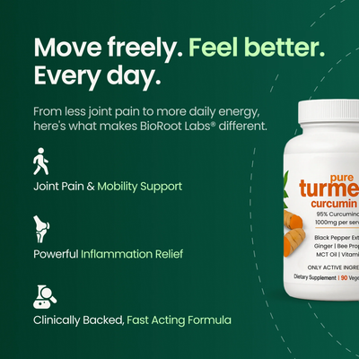 Pure Turmeric Curcumin Capsules (1,000mg)
